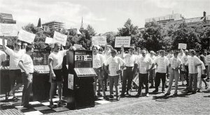 speelautomaten protest den haag 1996
