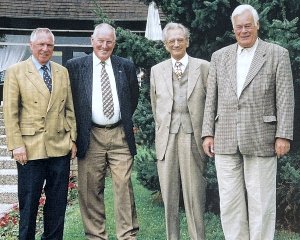 Pierre de Jonge, Bertus van Dessel, Cees Wetsteijn en Steef Rouvoet